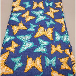 Butterflies Fabric for Joann Fabrics Flannel Blue and Yellow 2 1/3 Yards
